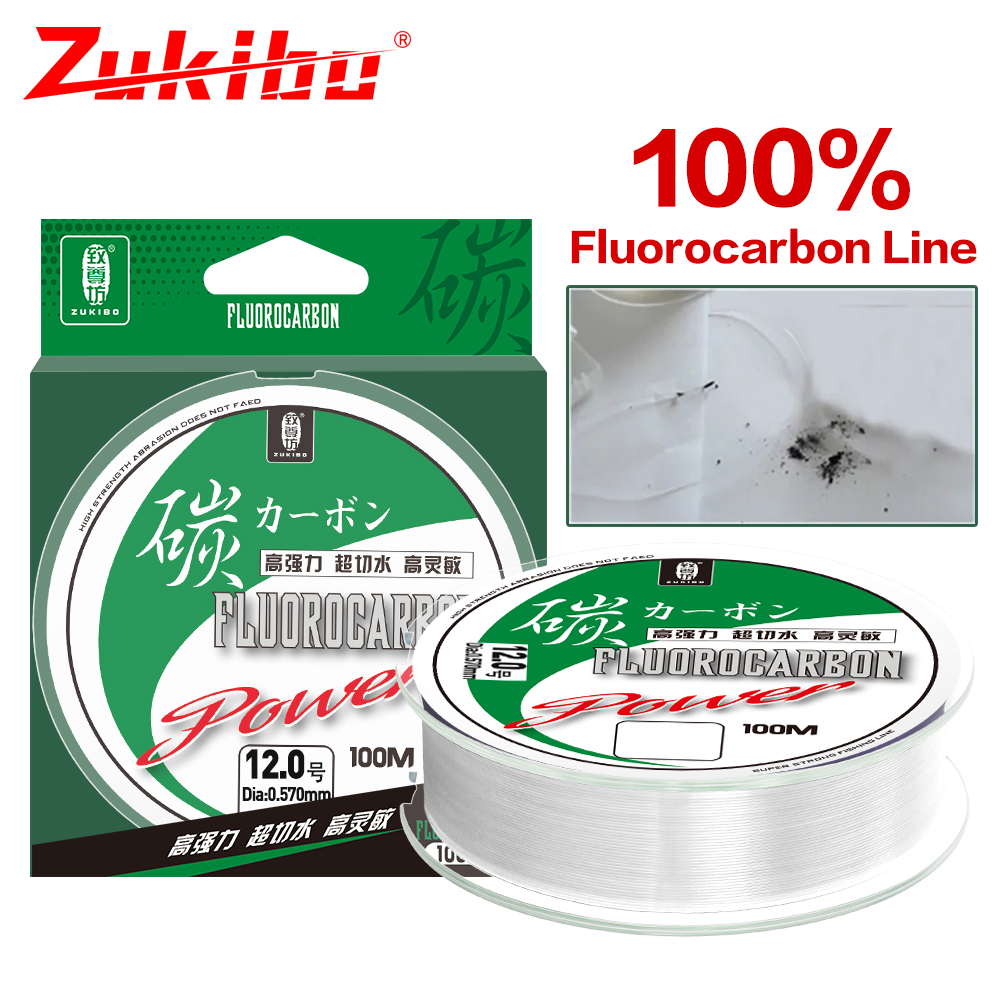 ZUKIBO 50m 100m 100% Fluorocar - Fluorocarbon Line avis et prix