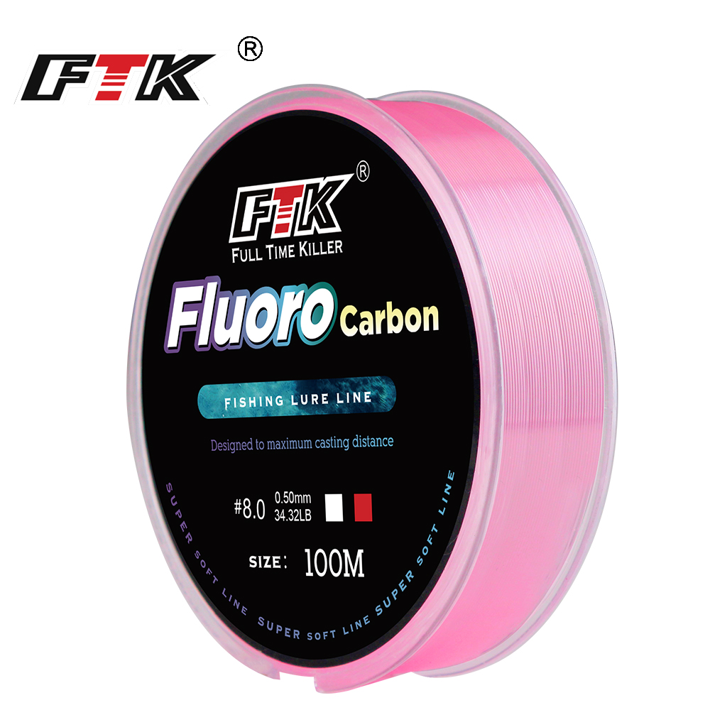FTK 100m 4.13-34.32LB Fluoroca - Fluorocarbon Line avis et prix