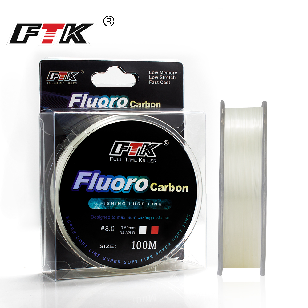 FTK 100m 4.13-34.32LB Fluoroca - Fluorocarbon Line avis et prix