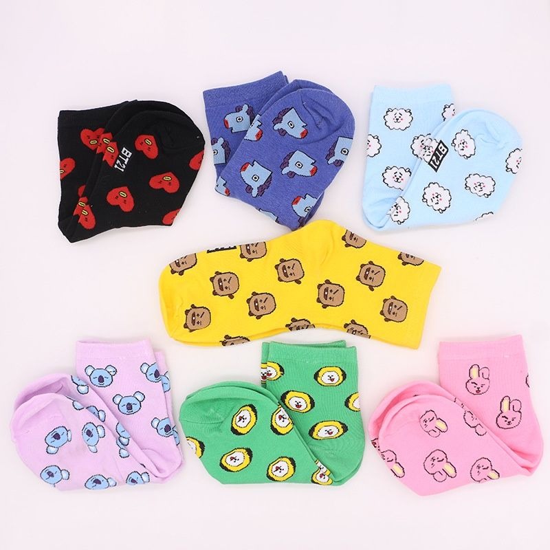 Kawaii BT21 Cartoon Socks Cute - Tippet Line avis et prix