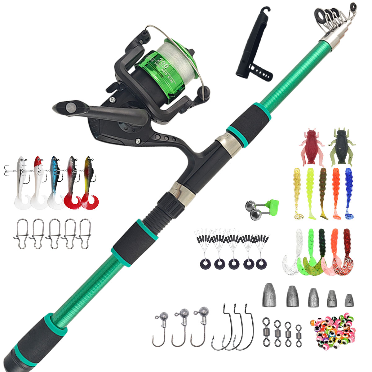 Portable Telescopic Fishing Ro - Fishing Line Spooler avis et prix
