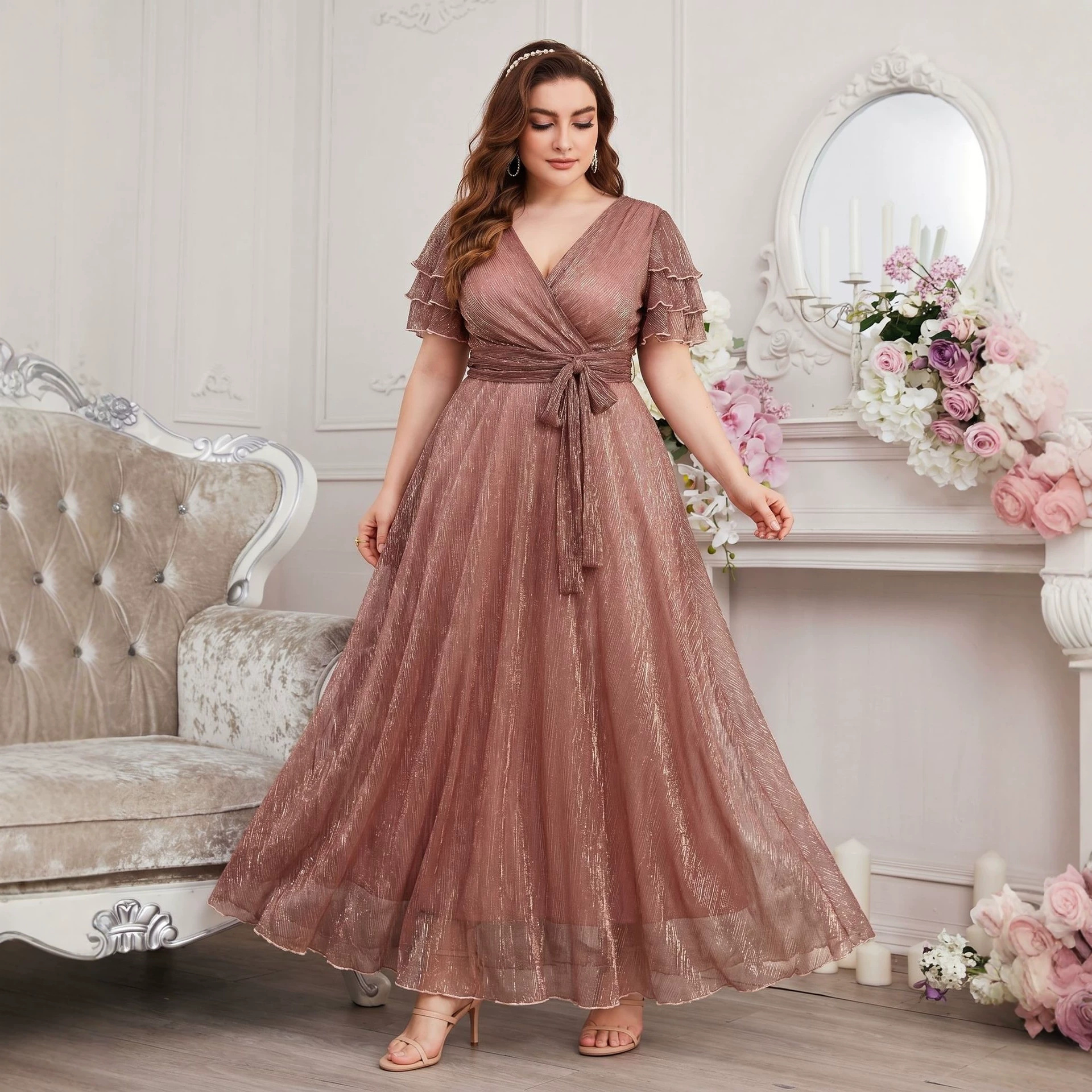 Luxury Curvy Blush Gold Glitte - Fly Line avis et prix