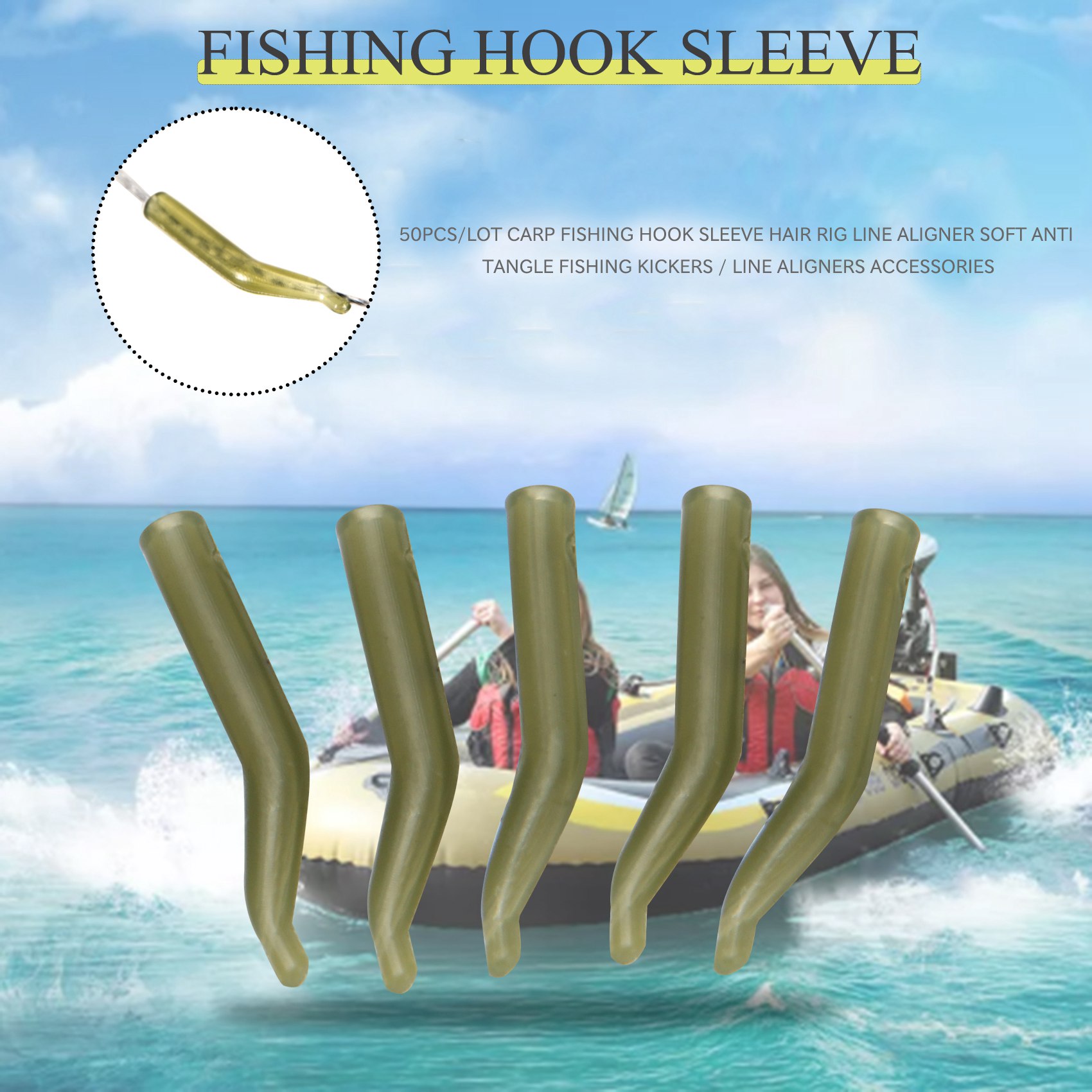 50Pcs/Lot Carp Fishing Hook Sl - Monofilament Line avis et prix