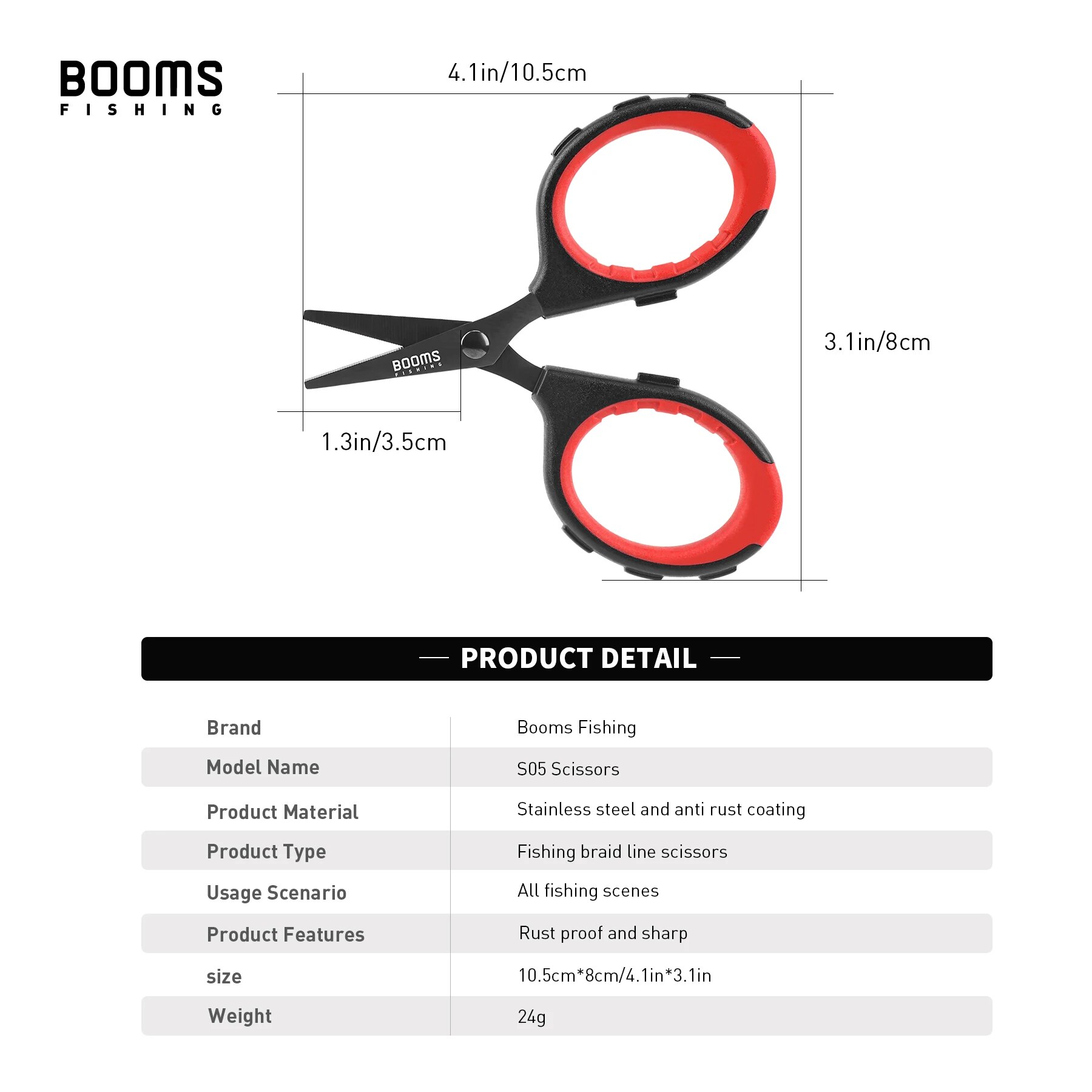 Booms Fishing S05 Braid Wire S - Fishing Line Cutter avis et prix