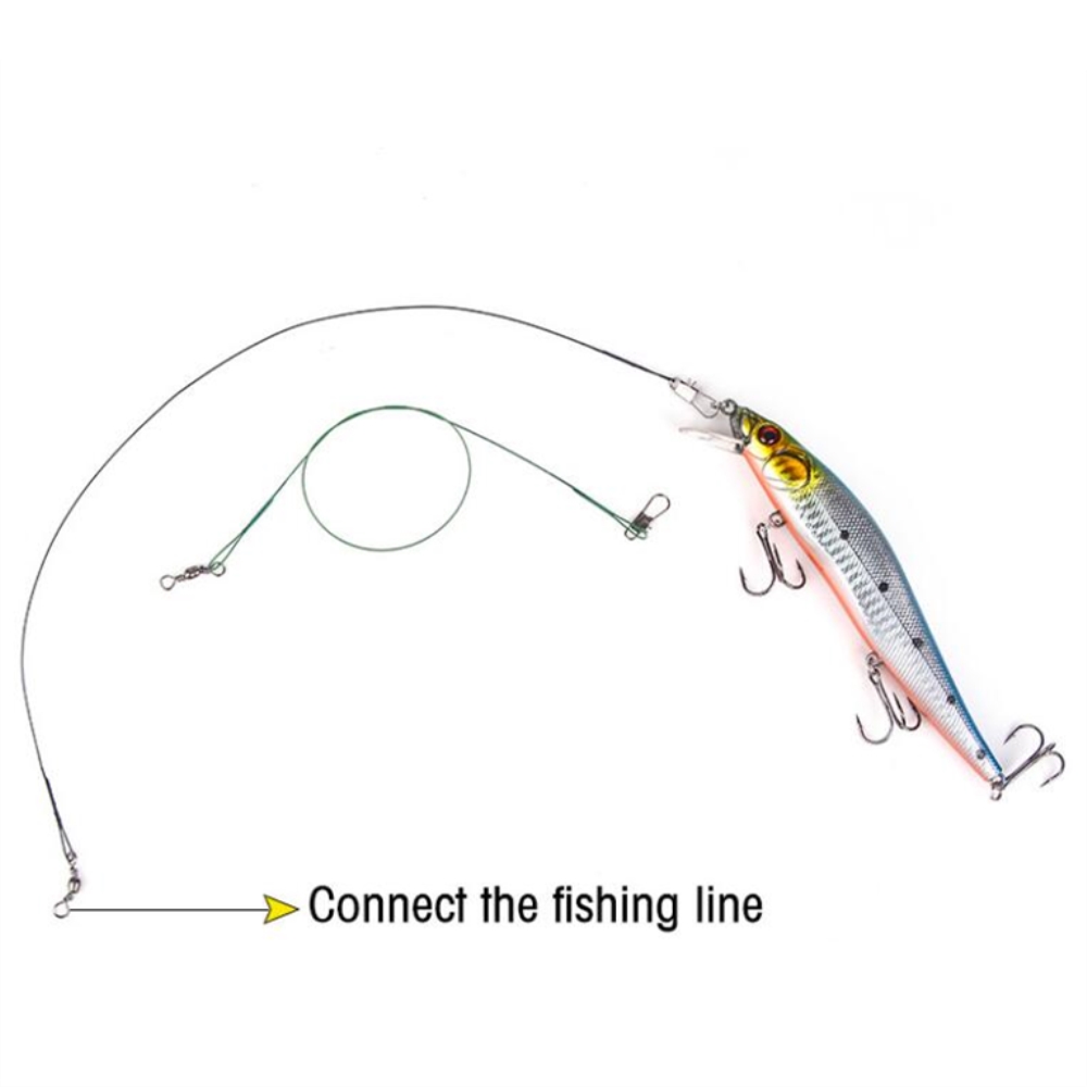 10pcs/lot Anti Bite Steel Fish - Leader Line avis et prix