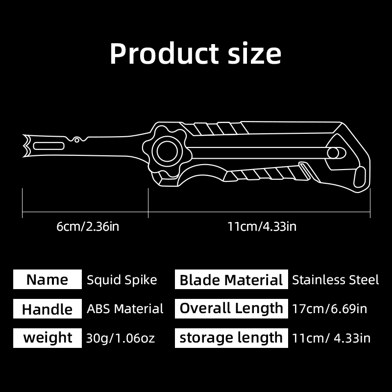 Squid Knife Stainless Steel Li - Freshwater Line avis et prix