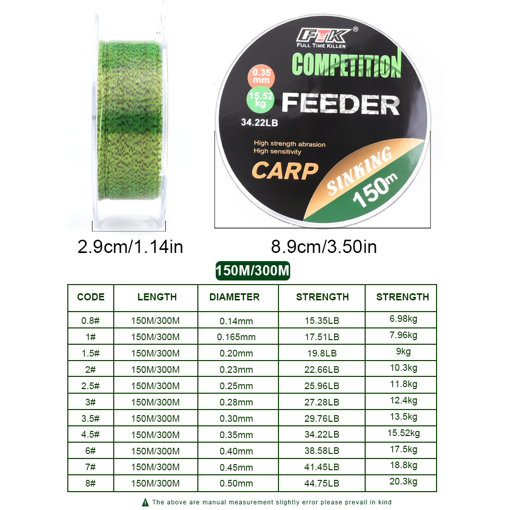 FTK  3D Invisible Carp Fishing - Fluorocarbon Line avis et prix