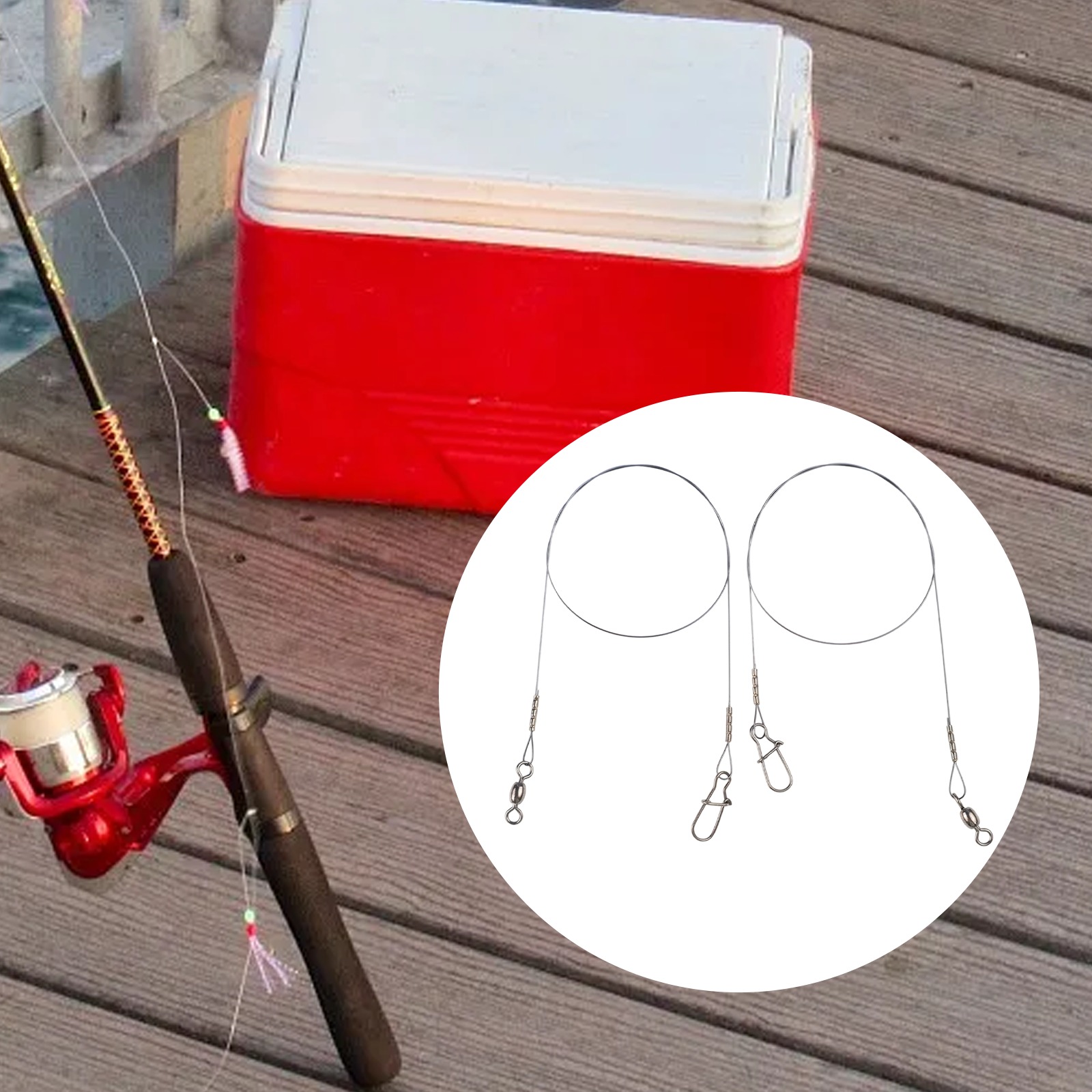 2pc Fishing Titanium Wire Lead - Fishing Line Winder avis et prix