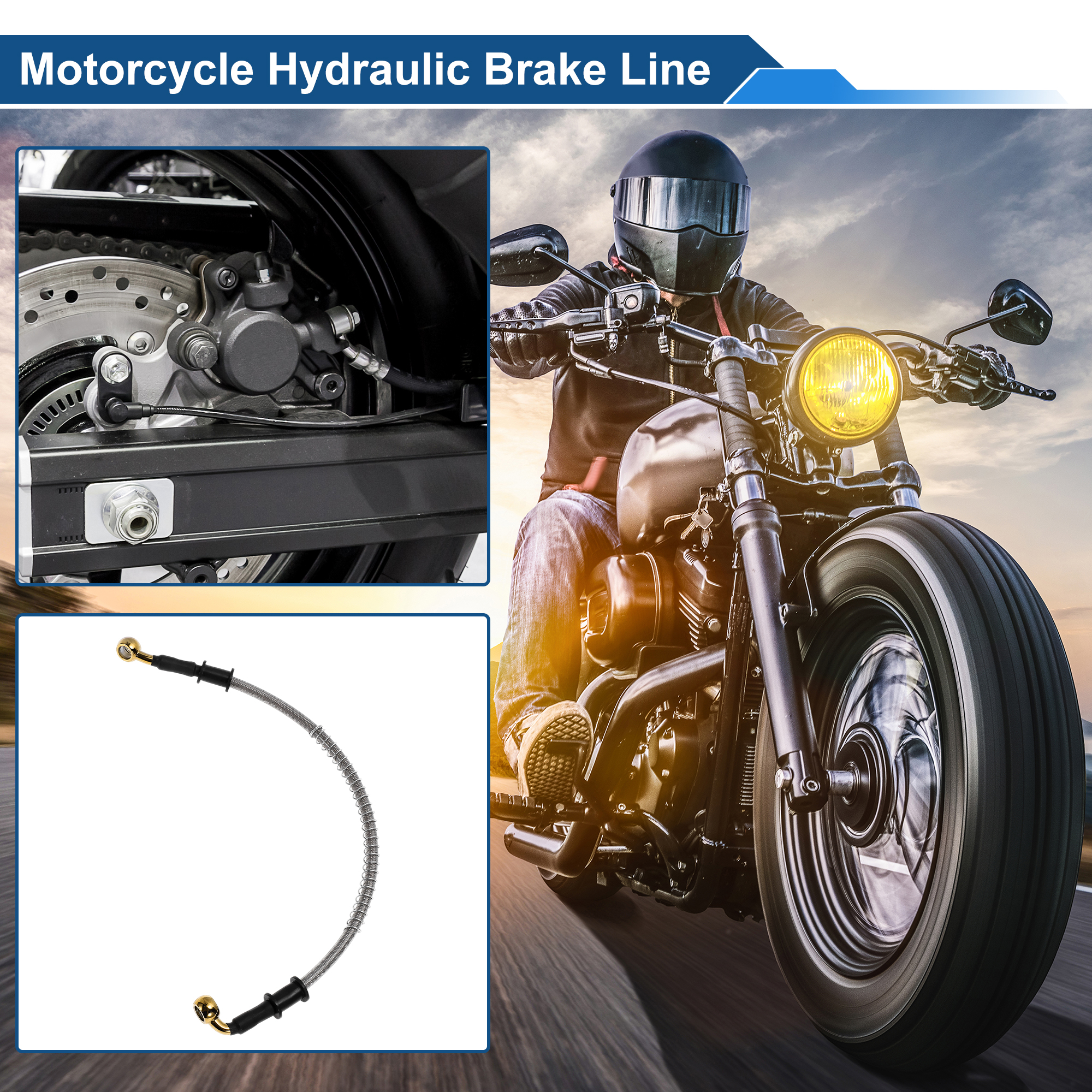 Motoforti 40cm Motorcycle Brak - Braided Line avis et prix