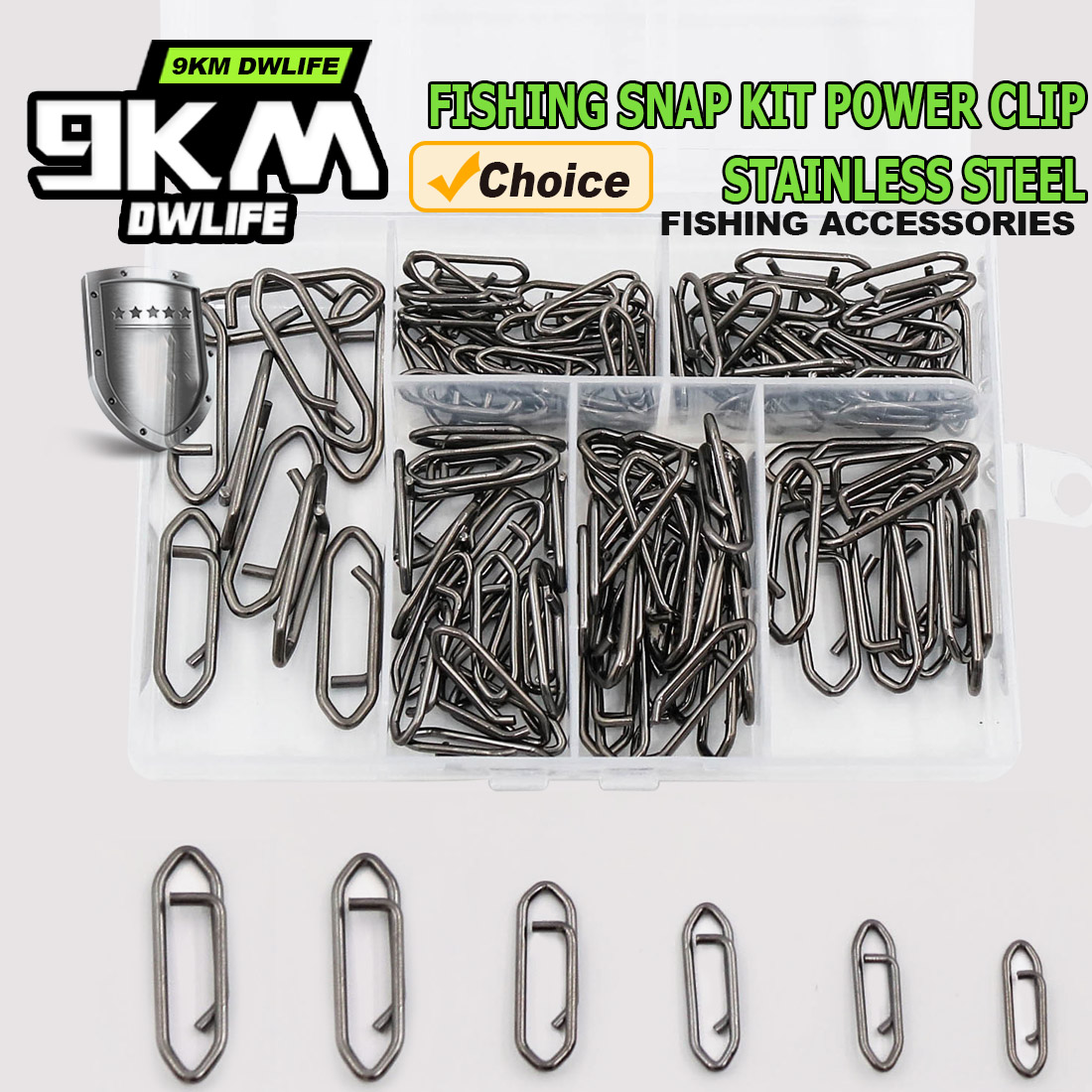 9KM Fishing Snap Kit 110pcs Po - Freshwater Line avis et prix