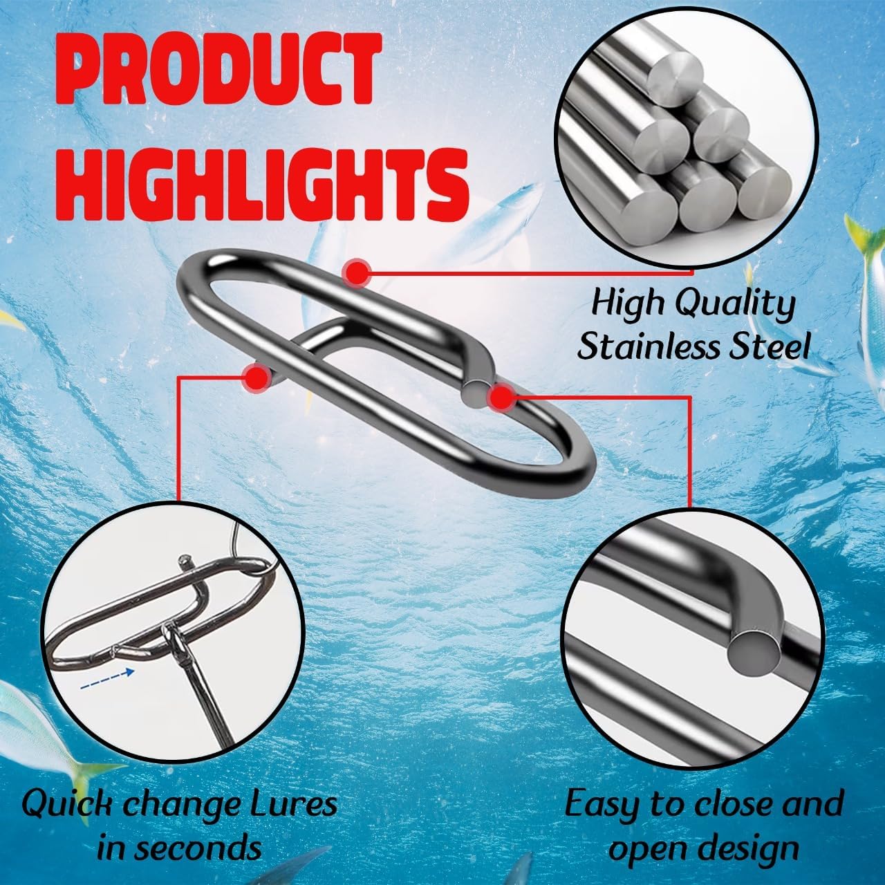 9KM Fishing Snap Kit 110pcs Po - Freshwater Line avis et prix
