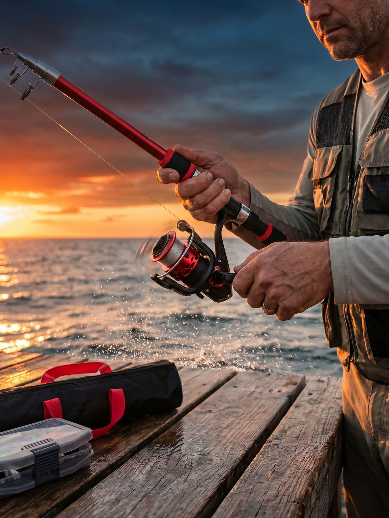 Fishing Rod Reel Combos Collap - Fishing Line Spooler avis et prix
