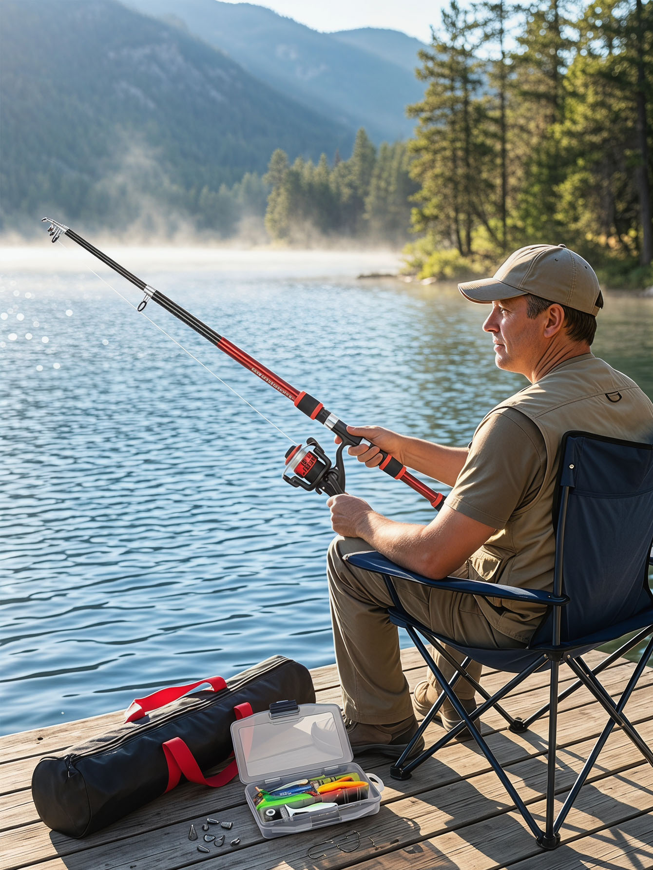 Fishing Rod Reel Combos Collap - Fishing Line Spooler avis et prix