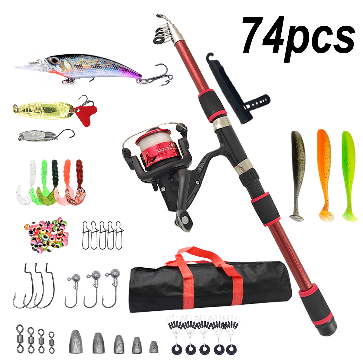 Fishing Pole Set Full Kits Wit - Fishing Line Spooler avis et prix
