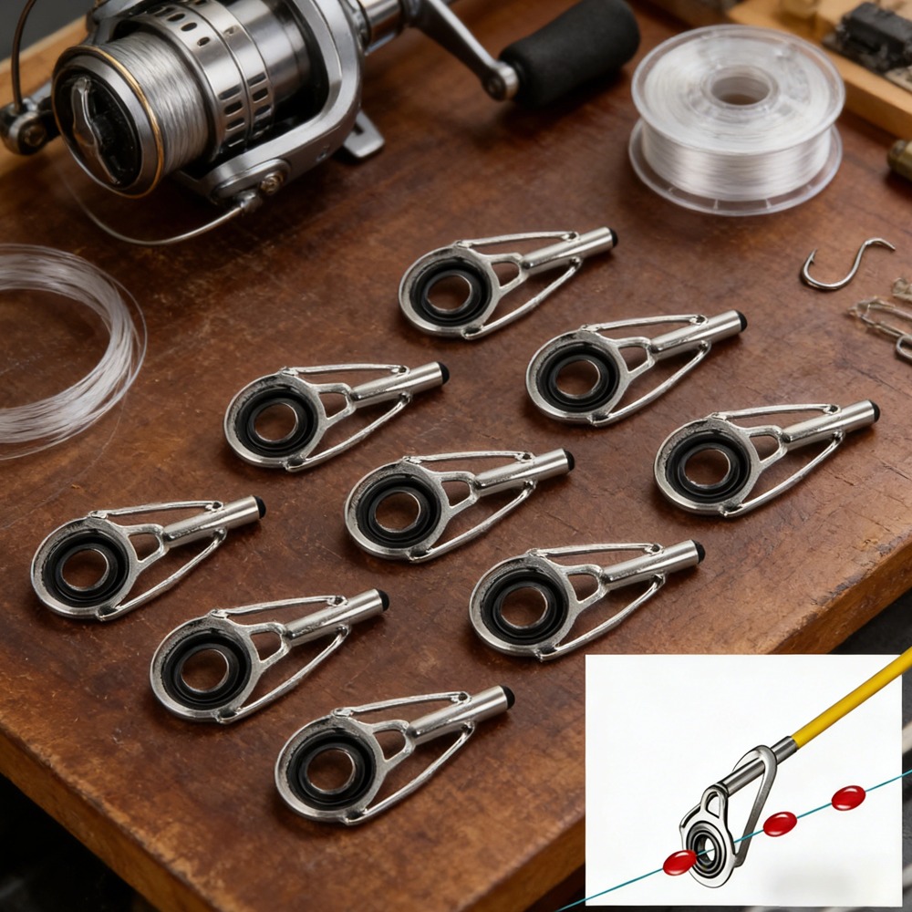 10PCS Metal Fishing Top Rod Gu - Fishing Line Winder avis et prix