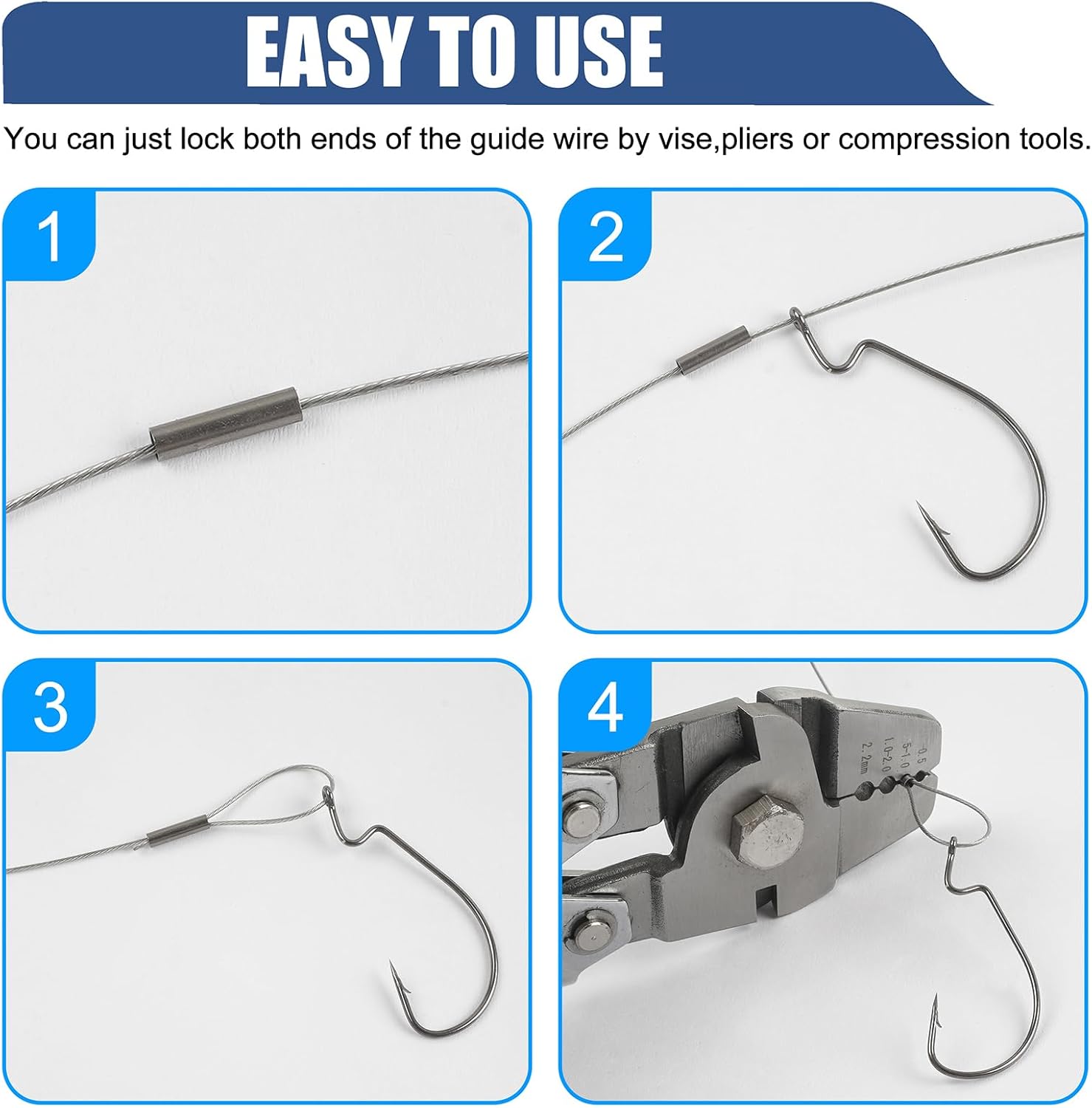 500Pcs Fishing Single Barrel C - Leader Line avis et prix