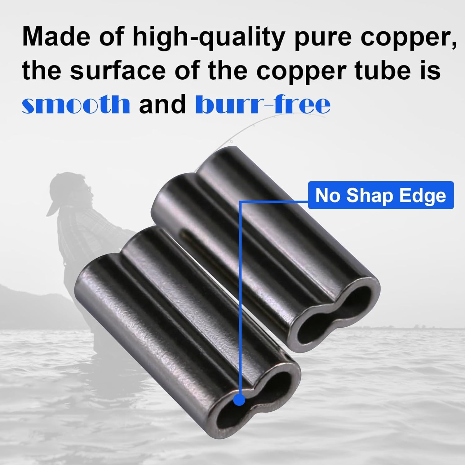 Copper Double Barrel Crimp Sle - Leader Line avis et prix